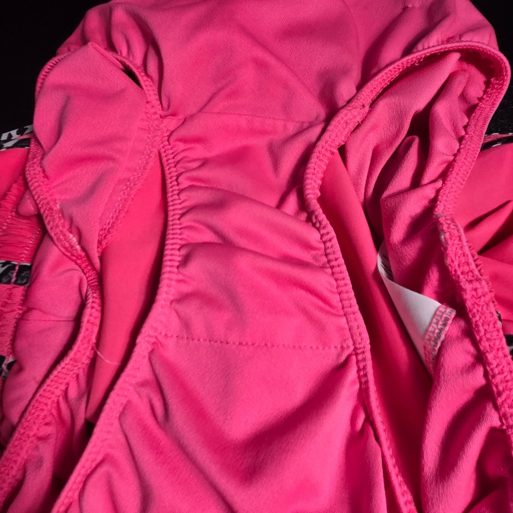 Nike Dri Fit Running Shorts Women's XL Pink Leopard Trim Athletic Gym Workout - Picture 5 of 7